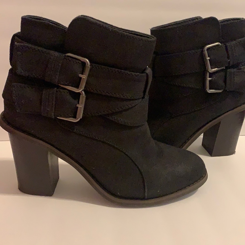 Black Buckle Booties